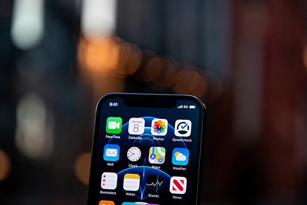 A smartphone displaying application icons